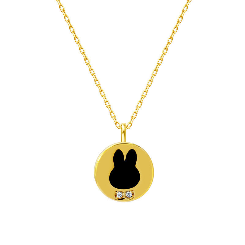 Lucky Bunny Medallion Necklace
