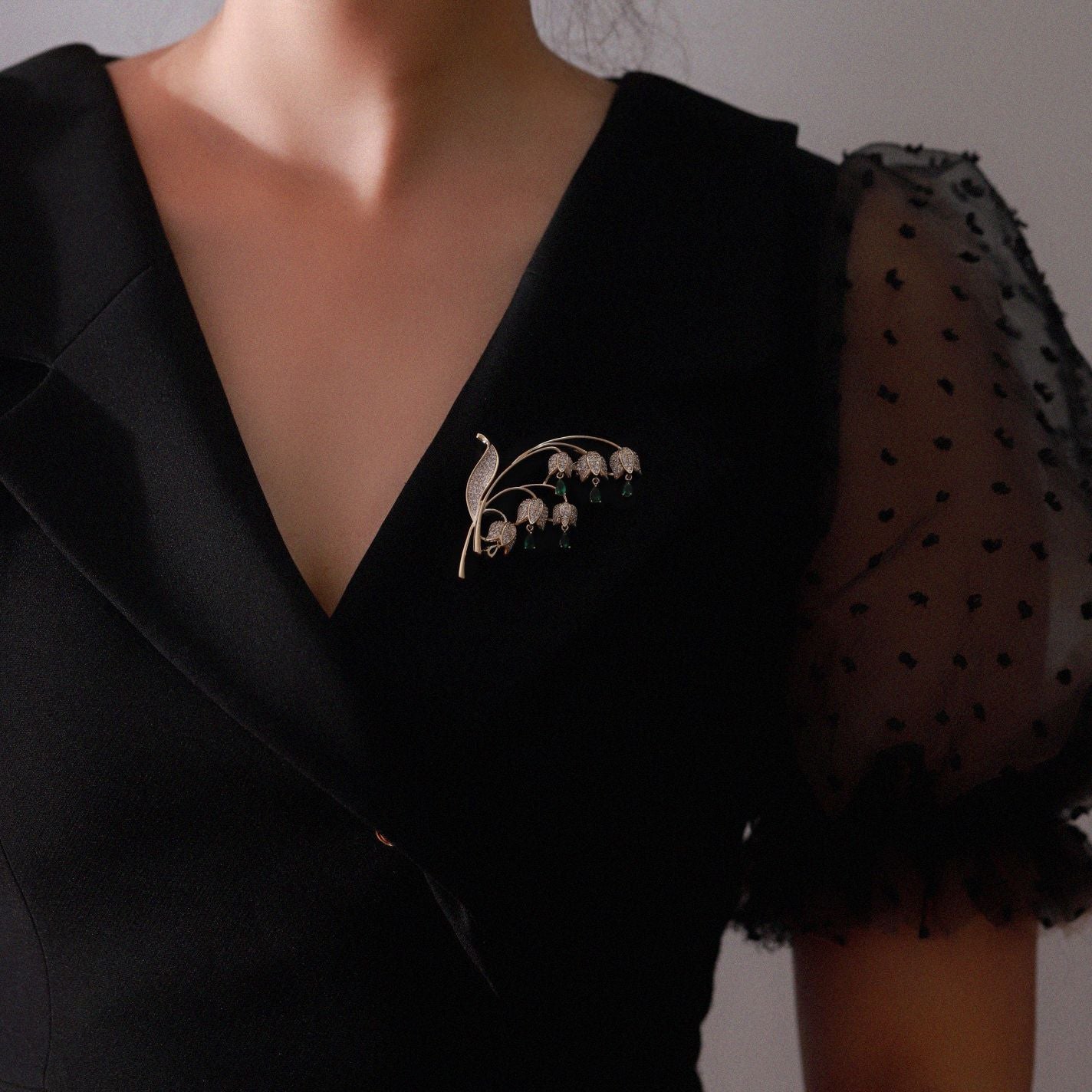 Lily of The Valley Brooch