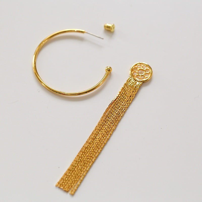 Orbit Tassel Detachable Hoop Earrings