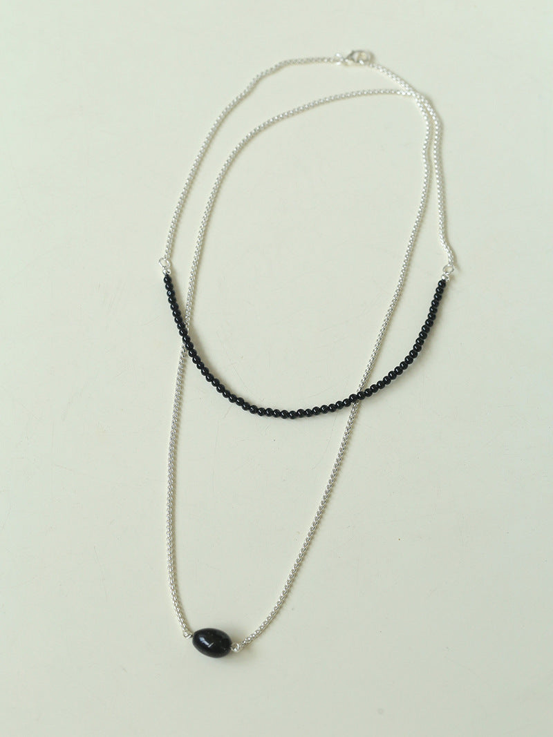 Eclipse Drop Long Necklace