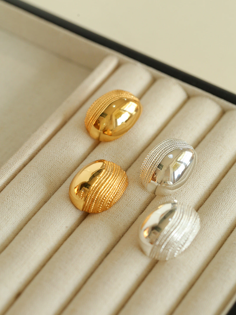 Ripple Dome Earrings
