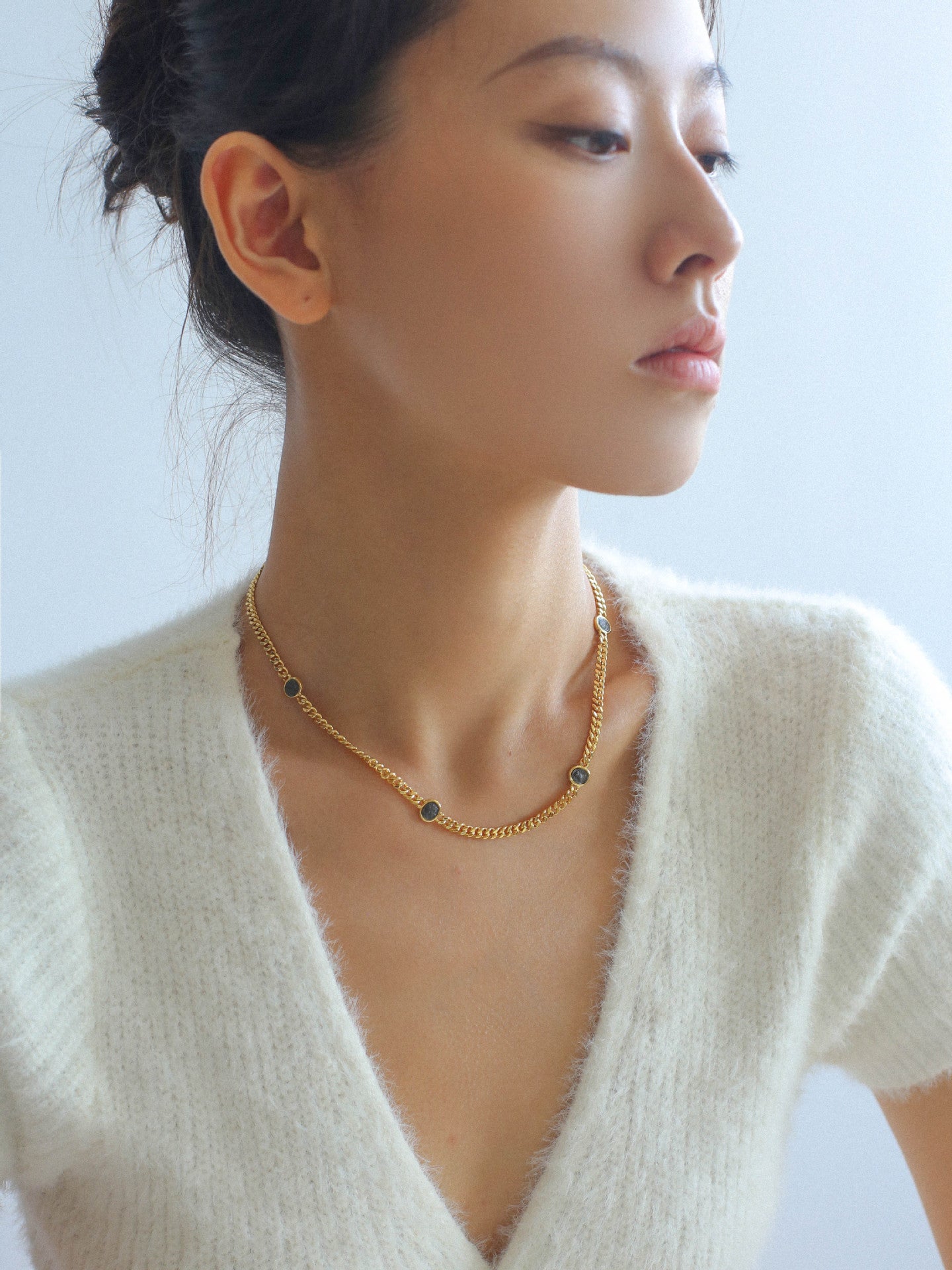 Athena Coin Chain Necklace