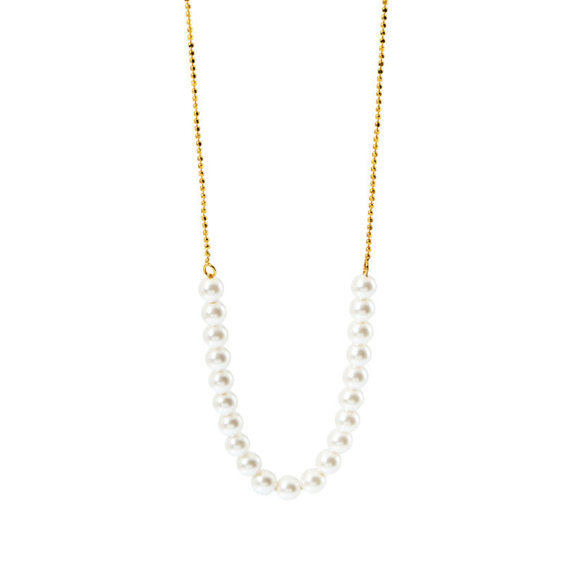 Golden Pearl Necklace
