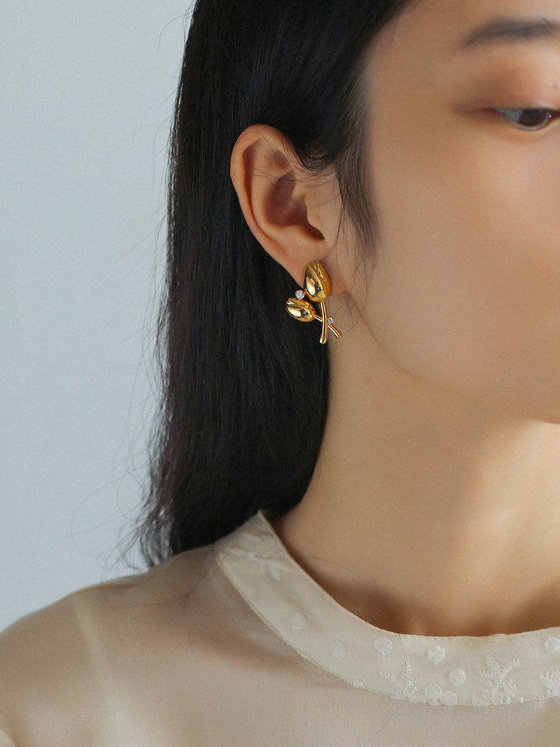 Tulip Bouquet Earrings
