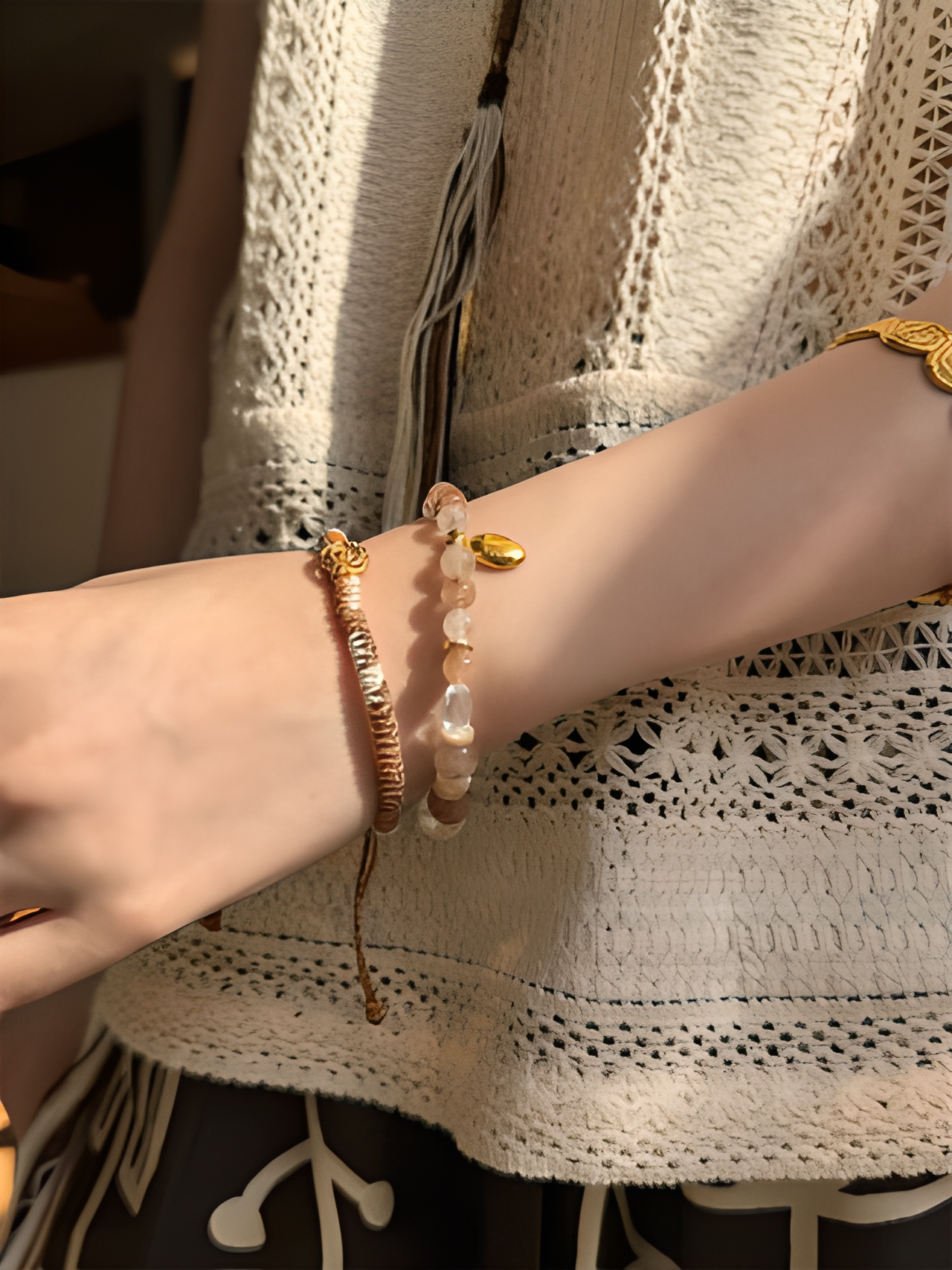 Gemstone Mood Beaded Bracelet