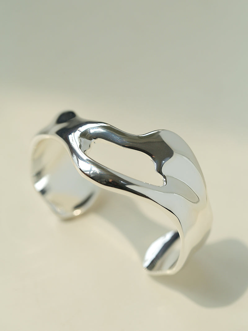 Forma Silver Cuff Bracelet